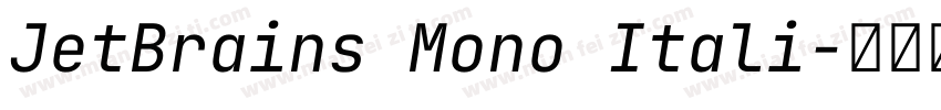 JetBrains Mono Itali字体转换